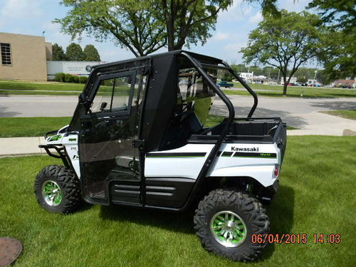Open Trail Full UTV Cab with Safety Glass Windshield and Polycarbonate Doors