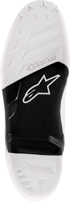 Alpinestars Tech 7 Sole Black/White Size 5 - Durable Off-Road Motorcycle Footwear Part 25SUT74-12-05