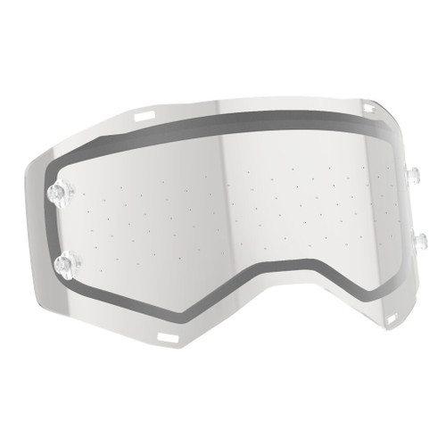 SCOTT Prospect MX Anti Stick Works DL Lens Dots Clear AFC - Snowmobile Riding Eye Protection
