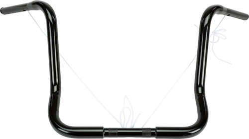 HardDrive 21-559GB 1.25-inch Bagger Ape Hanger Bars for Touring Models with TBW - 16-inch Gloss Black