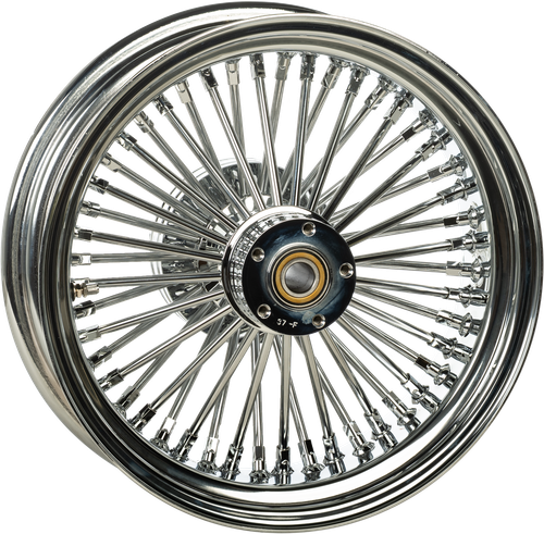 HARDDRIVE 051-0594 Chrome Rear Wheel - 18x5.5 inches with 48-Spoke Design and Wide Hub for Custom Motorcycles