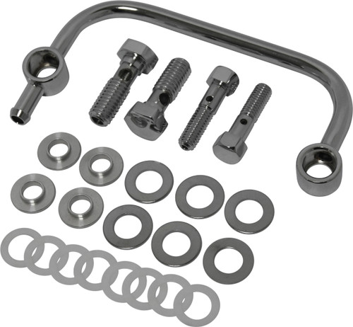 HardDrive Breather Tube with Bolts for Chrome Bigtwin Models – Part 38-150