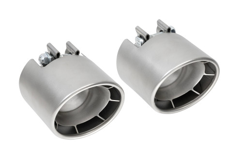Porsche 718 GT4 / Spyder / GTS 4.0L SOUL Weissach-Style Bolt-On Exhaust Tips - Signature Satin