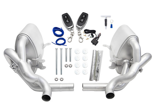 Porsche 997.2 Carrera SOUL Valved Side Mufflers - Reuse OEM / Non-PSE