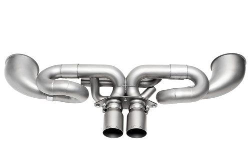 Porsche 992.2 GT3 SOUL Performance Exhaust System - 4″ Slash Cut Single Wall / Signature Satin