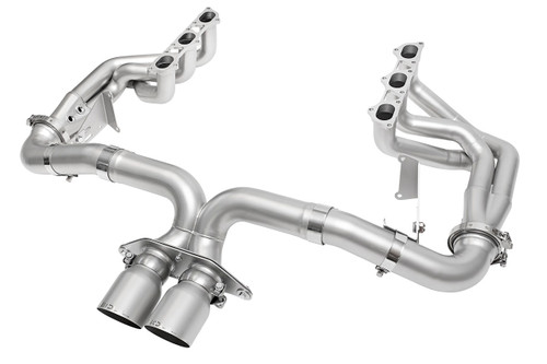 Porsche 992.2 GT3 SOUL Race Exhaust Systems - Competition / 4″ Slash Cut Single Wall / Signature Satin