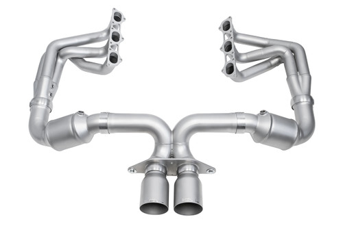 Porsche 992.2 GT3 SOUL Race Exhaust Systems - Competition / 4″ Slash Cut Single Wall / Brushed