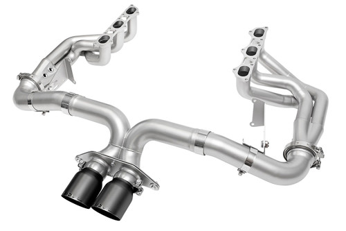 Porsche 992.2 GT3 SOUL Race Exhaust Systems - Competition / 4″ Slash Cut Single Wall / Satin Black