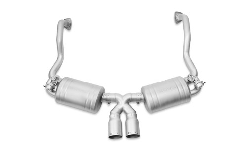 Porsche 987.1 Boxster / Cayman SOUL Valved Exhaust System - Straight Cut Single Wall / Brushed