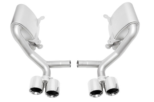 Porsche 997.1 Carrera Sport Side Mufflers - Polished Chrome Tips