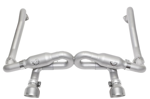 Porsche 718 GT4 Clubsport SOUL Race Exhaust System - Yes / Dual Wall Slash Cut / Signature Satin