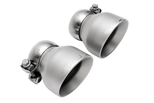 718 4.0L SOUL Bolt On Exhaust Tips - Dual Wall Slash Cut / Signature Satin