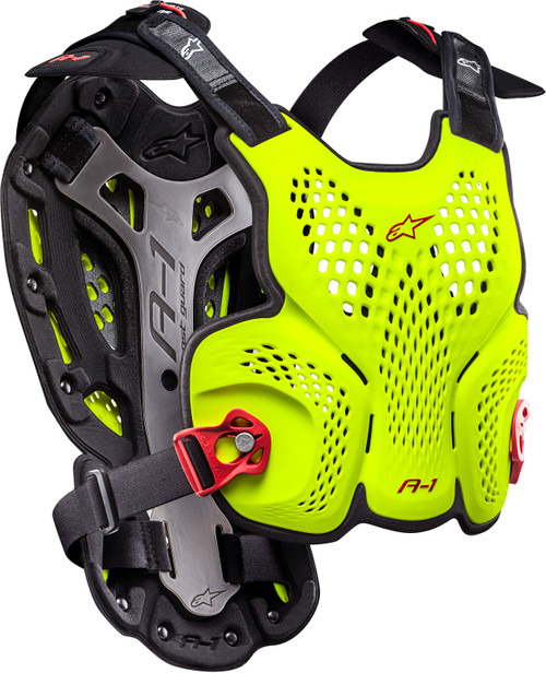 Alpinestars A1 Blackjack Roost Guard Yellow/Fluorescent Red XL/2X