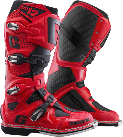 Gaerne SG-12 Motorcycle Boots Red/Black - Part Number 2174-105-46