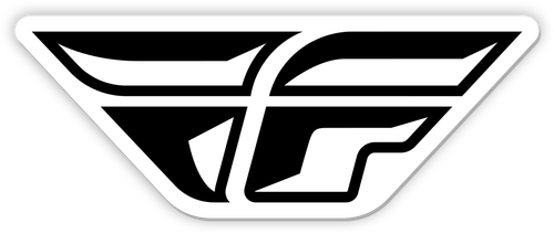 Fly Racing Sticker F Wing 4-inch 10-Pack Die Cut Laminated