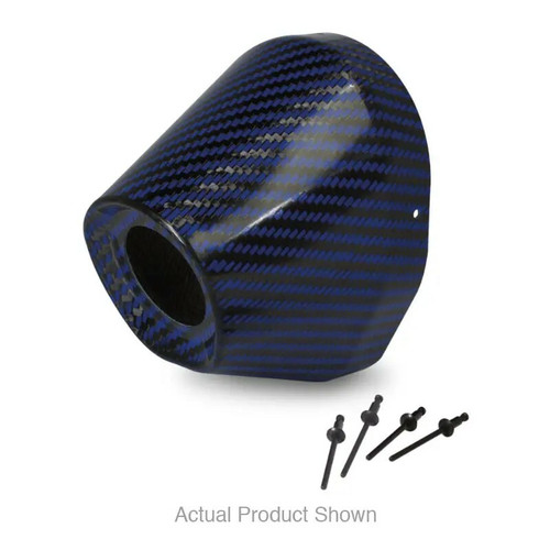 PRO CIRCUIT Carbon End Cap Blue 1 1/2" I.D. - Replacement Part for Enhanced Exhaust Performance