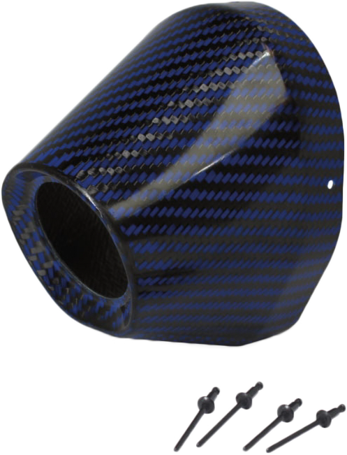 PRO CIRCUIT Carbon End Cap Blue 1 3/4" I.D. - Part PC4022-0007 for Exhaust Performance