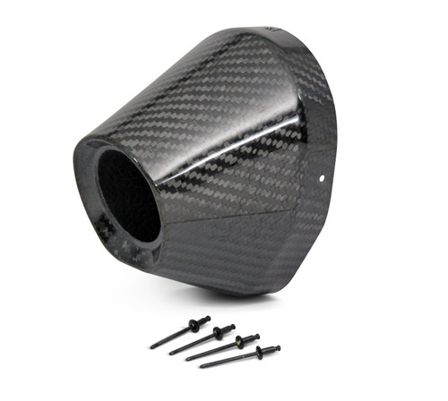 PRO CIRCUIT Carbon End Cap with 4.5-Inch Hole for Ti5/Ti6 Exhausts - Part PC4022-0001