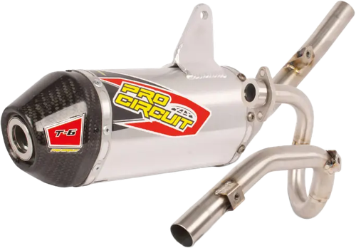 PRO CIRCUIT T-6 Exhaust System with Carbon End Cap – Durable Stainless Steel and Aluminum Construction