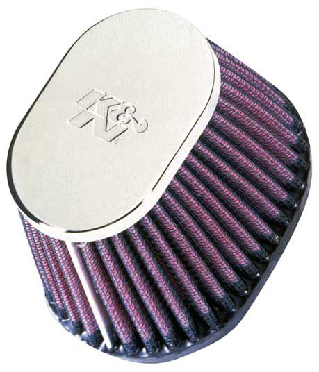 K&N RC-0981 Universal Air Filter – Durable Rubber Flange, Versatile Fit for Air Intake Systems