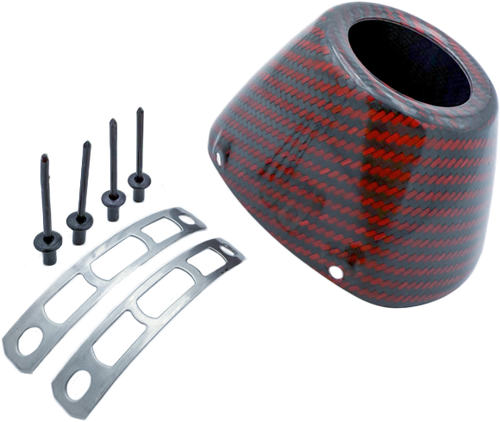 FMF Carbon Cap 4.1 New Style Red Carbon for Enhanced Performance