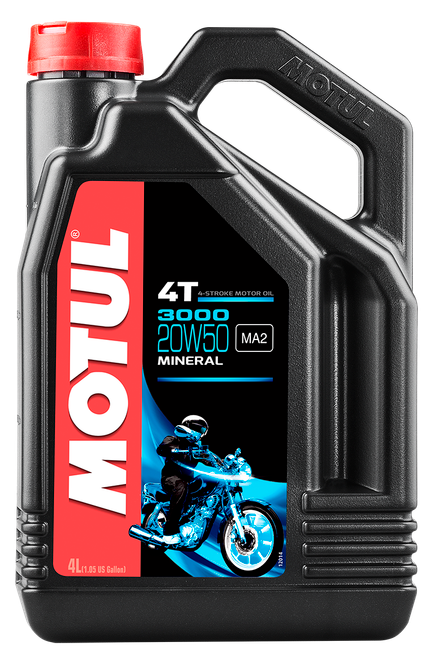 MOTUL 3000 Petroleum Oil 20W-50 - 4L Motorcycle Engine Oil
