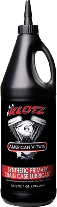 Klotz American Vtwin Chain Case Lube 32 Fl Oz - Premium Synthetic Chain Oil for Harley Davidson Big Twin Models