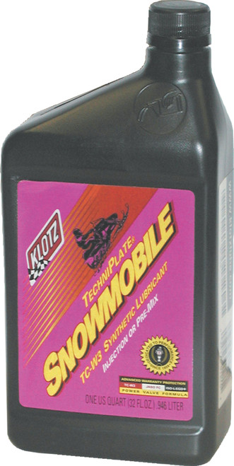 KLOTZ TC-W3 Techniplate Snowmobile Engine Oil 32 oz – High-Performance Synthetic Lubricant for Cold Climates