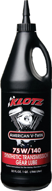 KLOTZ American V Twin Trans Lube 75W-140 – 32 fl oz for Harley-Davidson Big Twin