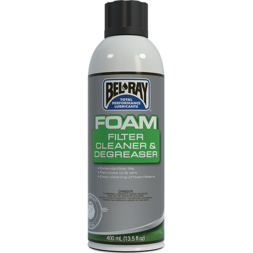 BEL-RAY Foam Filter Cleaner & Degreaser 400ml (Part #99180-A400W)