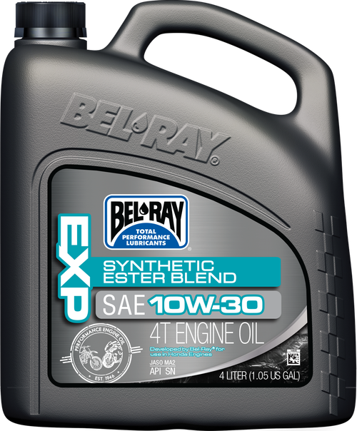 Bel-Ray Exp Syn Ester Blend 4T Engine Oil 10W-30, 4 Liters
