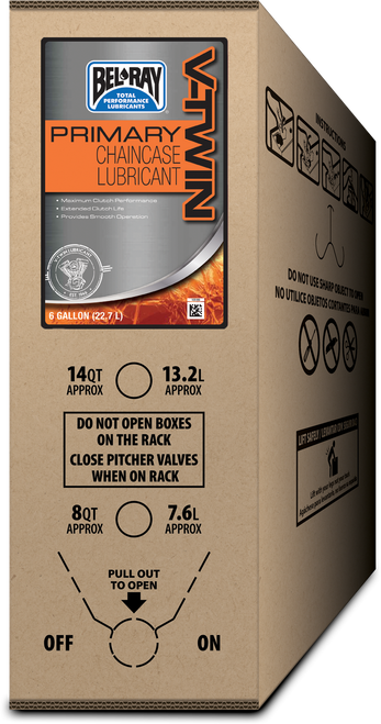 BEL-RAY Primary V Twin Chaincase Lube 6-Gallon Bib - Superior Chain and Clutch Protection