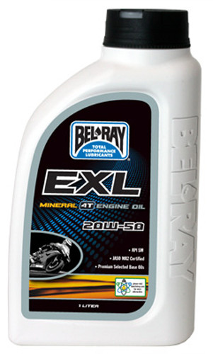 BEL-RAY EXL Mineral 20W50 4T Engine Oil - Part Number 99100-B1LW