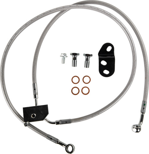 Goodridge HD8263-A Econoline Rear Brake Line Kit for Harley Davidson FLST/FXST Models