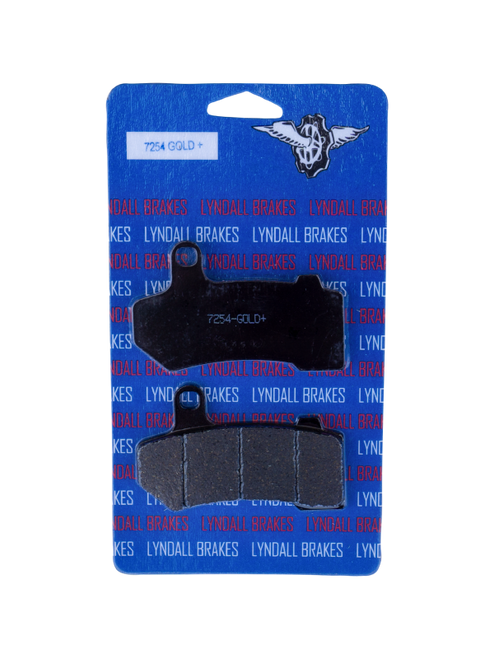 Lyndall Brakes 7254 GOLD+ High-Performance Brake Pads for Street and Touring Vehicles