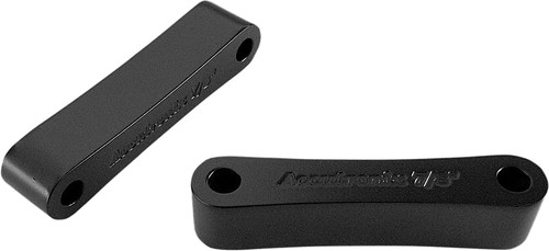 Accutronix 49mm x 5/8 inch Black Smooth Fender Spacers – Enhance Your Harley FLH Custom Look