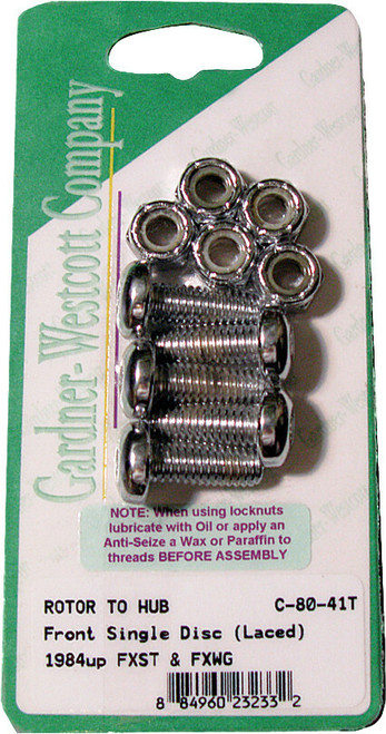 Gardner Weston C-80-41T Front Brake Rotor with Chrome Finish for 1984 and Up Models