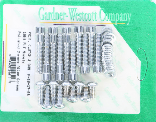 Gardner-Westcott P-10-17-08 Primary Cover Set for 1999-2006 Touring Models - Polished Chrome Finish
