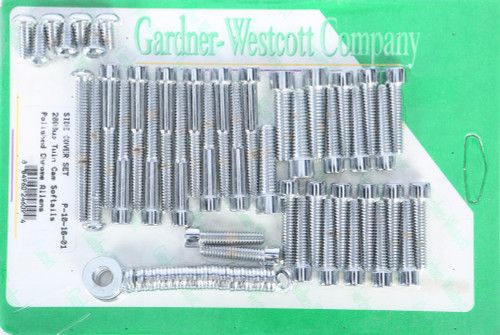 Gardner-Westcott P-10-16-01 Big Twin Cam and Primary Cover for 2000-2006 Softail Models