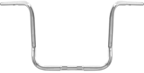 WILD 1 Chubby 10-Inch Bagger Ape Hanger Handlebars for Harley FLHX '24-'25 - Chrome Finish