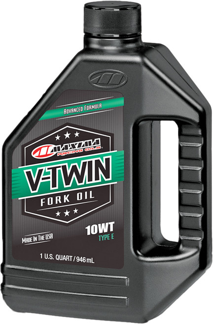 MAXIMA V Twin Type E Fork Oil 10W - 32 oz for Harley-Davidson Fork Systems