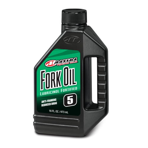 MAXIMA Fork Oil 5W 16oz – High-Performance Suspension Fluid for Motorcycles