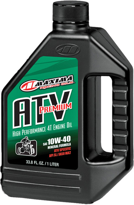 Maxima ATV Premium 4T 10W-40 Engine Oil - Part Number 33901