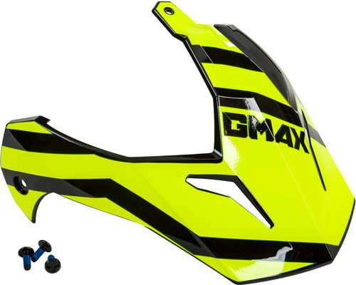 GMAX G011108 Trapper Black and Hi-Vis Visor with Screws for GM 11S Helmets