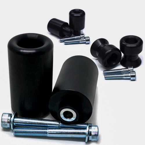 Shogun Motorsports Complete Slider Kit in Black for Enhanced Motorcycle Protection