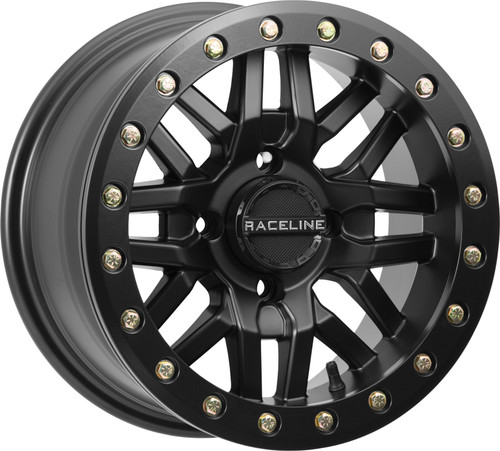 RACELINE Ryno Beadlock Wheel 15x10 4/156 5+5 Offset in Black, Part Number A91B-51056-55