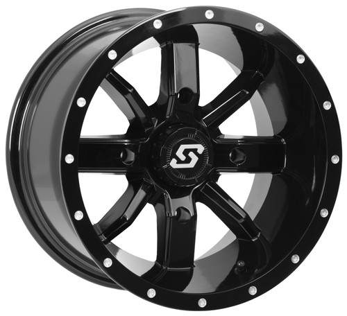 Sedona Hollow Point Wheel 14x8 Inch Black - Part Number A88B-48011-44S