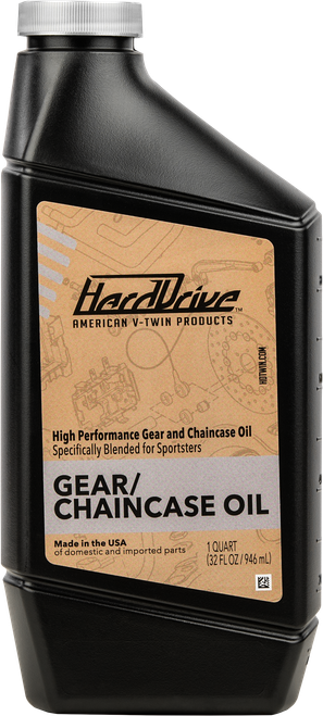 HardDrive Gear and Chain Case Oil 1 Quart - Model 198505 for Harley-Davidson XR and XL Bikes