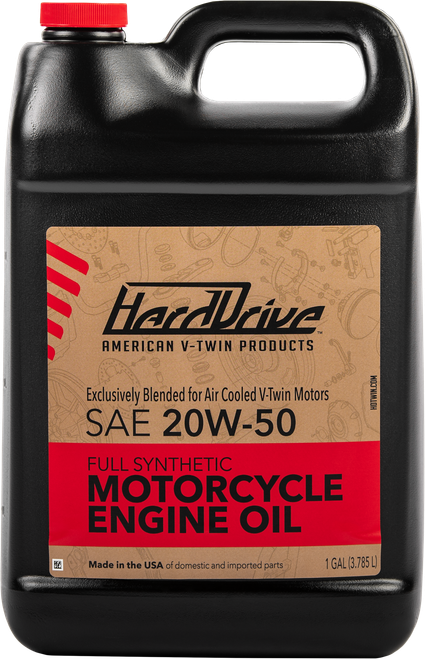 HardDrive Full Synthetic 20W-50 Engine Oil for Harley Davidson – 1 Gallon Jug
