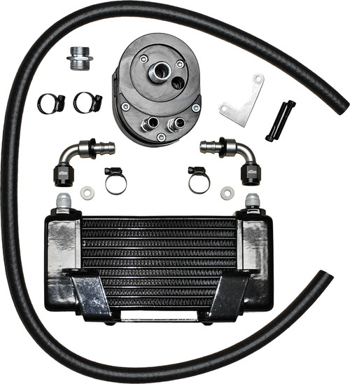 JAGG Lowmount 10-Row Oil Cooler for Harley Softail Models
